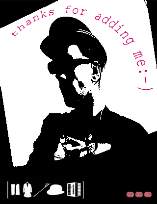 Thanks for adding me punk tiping his hat